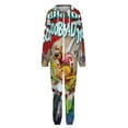 thumbnail image 4 of Scooby-Doo Women Men Pajamas Zipper Onesie Jumpsuit Hooded One Piece Sleepwear, 4 of 8