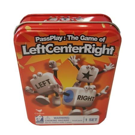 Classic Left Center Right Game in a Tin (Best Game Center Games To Play With Friends)