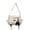 White, variant on Large Capacity Unisex Nylon Messenger Crossbody Shoulder Bag for Work Gym Travel