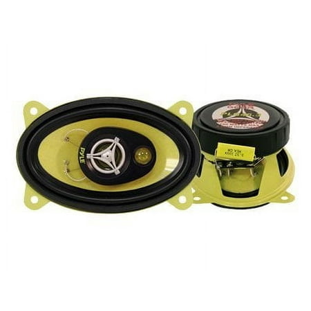 Pyle PLG46.3 4 x 6 Inch 3 Way 180 Watt Car Audio Stereo Coaxial Speakers, Pair