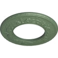 thumbnail image 3 of Ekena Millwork 13 1/4"OD x 7 1/8"ID x 7/8"P Salem Ceiling Medallion (Fits Canopies up to 7 1/8"), Hand-Painted Athenian Green, 3 of 5