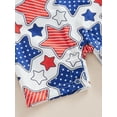 thumbnail image 7 of Hirigin 4th of July Baby Girl Boy Outfits 0 3 6 12 18 Months Romper Sleeveless Stars Stripes Print One Piece Jumpsuit Summer Clothes, 7 of 7