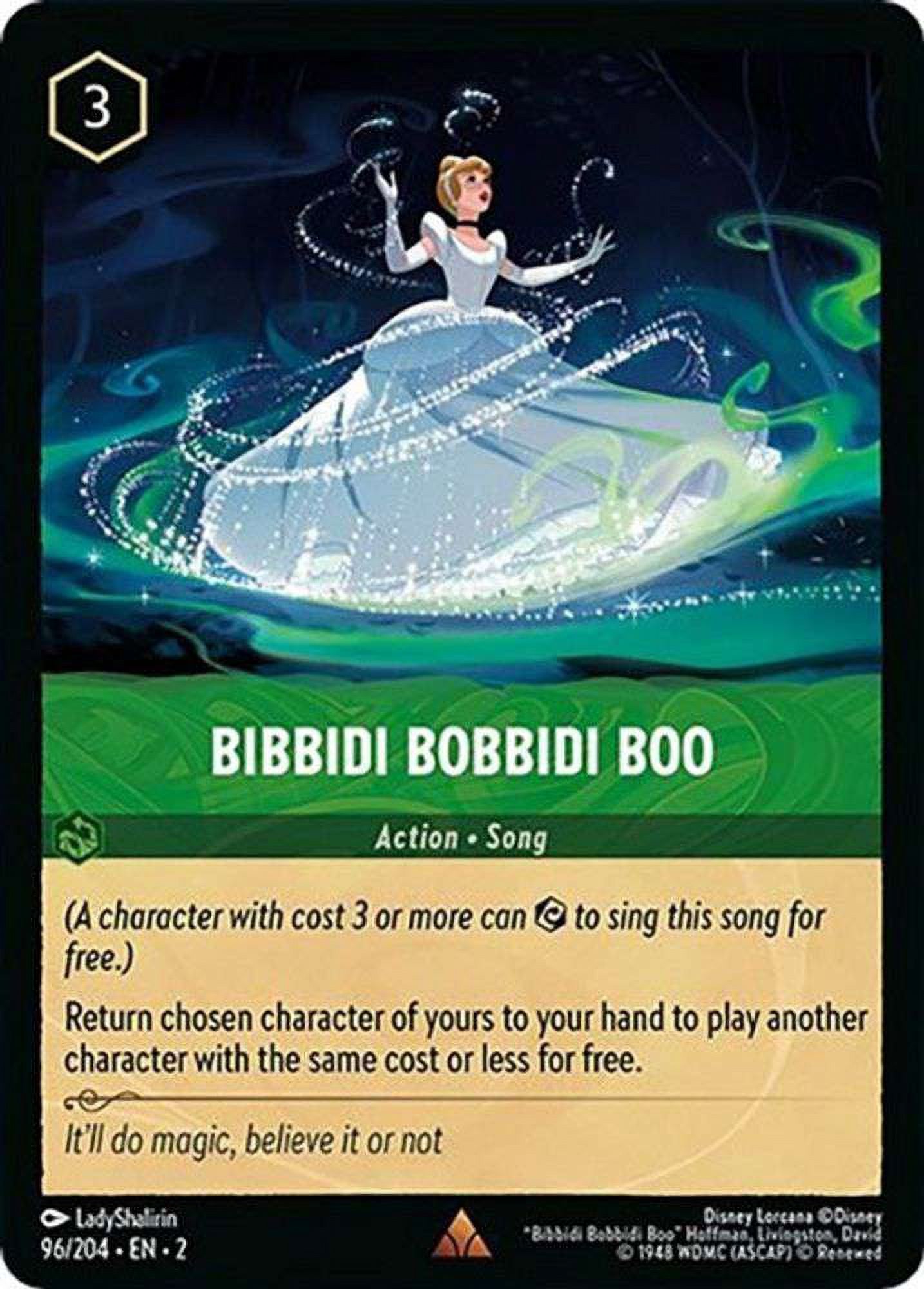 Disney Lorcana Rise of the Floodborn Rare Bibbidi Bobbidi Boo #96