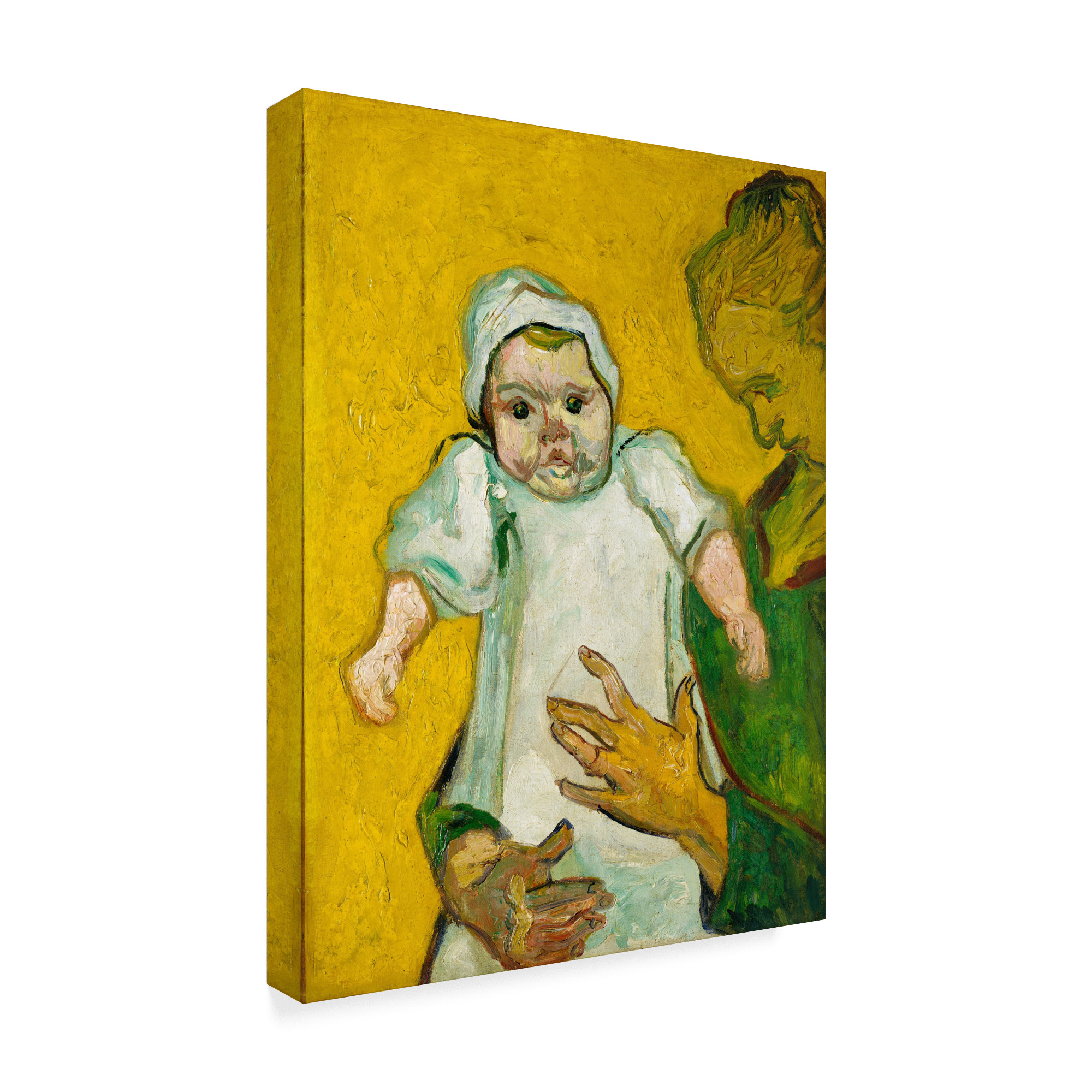 Trademark Fine Art 'Madame Roulin And Her Baby November' Canvas Art by Vincent Van Gogh