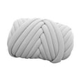 thumbnail image 4 of Hilo grueso de 250 g para tejer a brazo, lavable, tubular jumbo, voluminoso Gris claro, 4 of 9