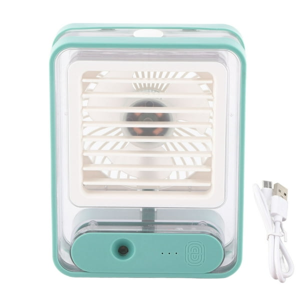 Ventilador De Nebulización De Escritorio, Ventilador De Nebulización De Agua De Mesa Portátil De 3 Velocidades Con Luz Nocturna Para Viajes Para Oficina