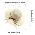 thumbnail image 3 of ZACPNCV Summer Beach Sun St Hats for Women Wide Packable Travel Bucket Hats Mother's Day Gifts White Free Size, 3 of 4