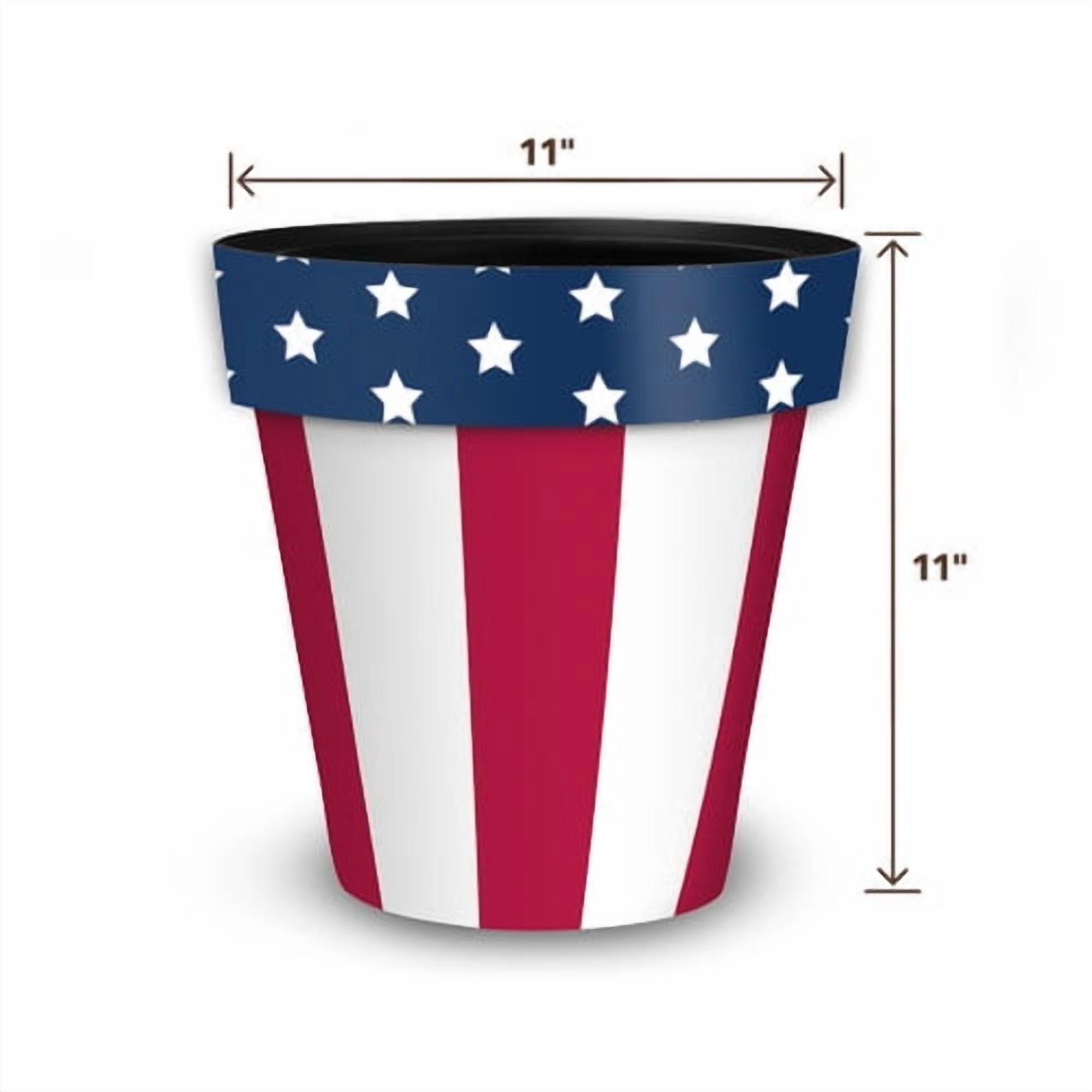 Briarwood Lane American Flag Medium Planter