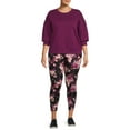 thumbnail image 2 of Terra & Sky Women's Plus Size Printed Leggings, 2 of 6