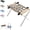 Khaki, variant on 2-in-1 Foldable Pet Grooming Bed, Portable Dog Cats Bathing Stand, for Bathing and Haircuts
