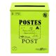 thumbnail image 1 of Buzón de correos retro europeo para exteriores, montado en la pared, buzón de correos Verde, 1 of 6