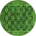 thumbnail image 1 of Ahgly Company Indoor Round Persian Green Traditional Area Rugs, 5' Round, 1 of 1