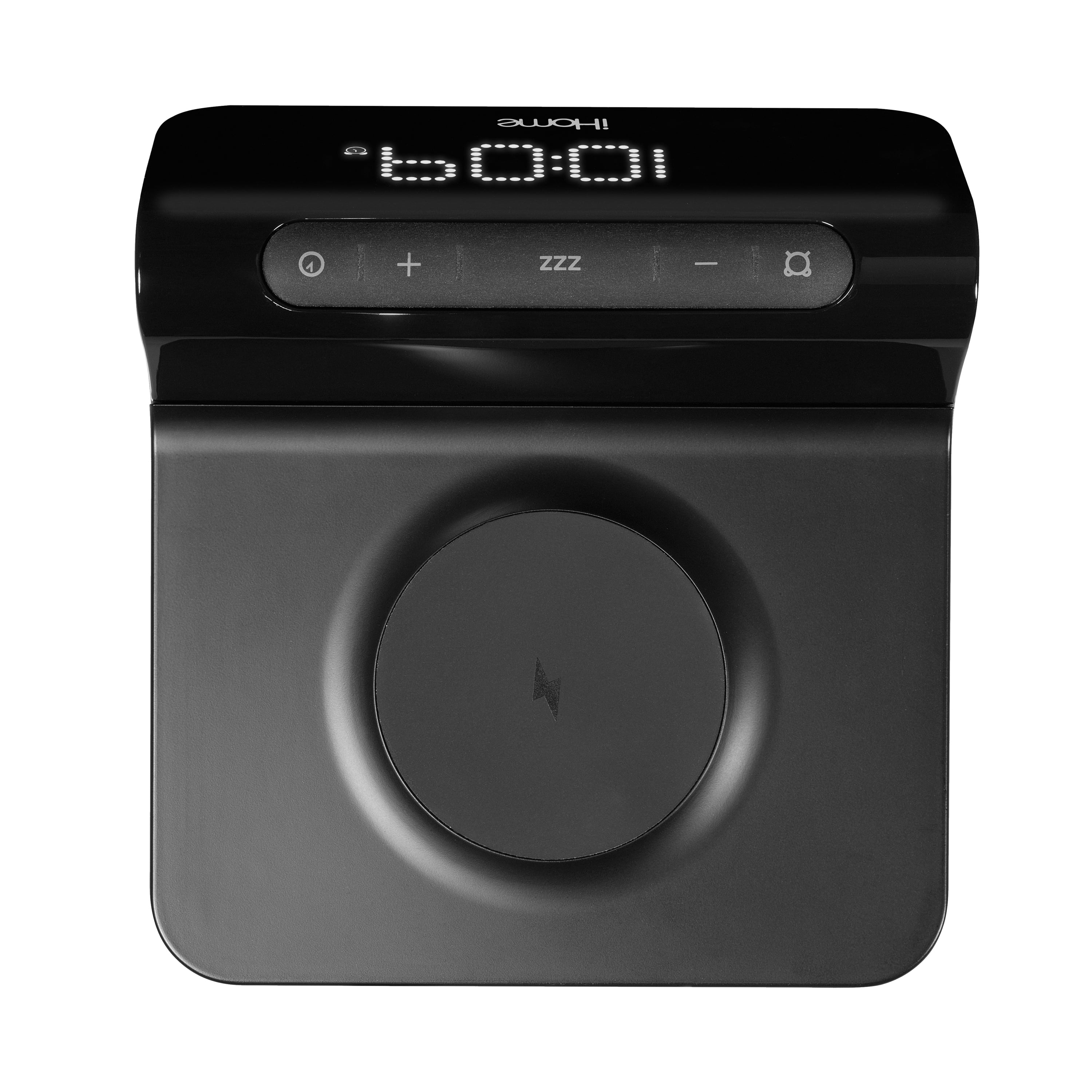 iHome Wireless Charger with Digital Alarm Clock, USB-A and USB-C Charging (iW23)