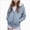 S87-Blue, variant on 11-12 Years Tween Girls Hooded Sweatshirt Zipper Hooded Sweatshirt Pullover Sweatshirts for Fall and Winter Blue Hoodie