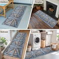thumbnail image 5 of Kitchen Runner 2 x 6 Ft, Farmhouse Wood Grain Non-Slip Residential Carpet, Vintage Country Barn Gate Textured Indoor Crawling Mats Runner Rugs for Living Room/Dining Room/Bedroom, 5 of 8