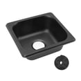 thumbnail image 2 of Rv  Stainless Steel Hand Wash Basin Sink Black Electroplated Drop In Sinks For Rvs s Yachts Boats 17.5x16.5x7cm, 2 of 6
