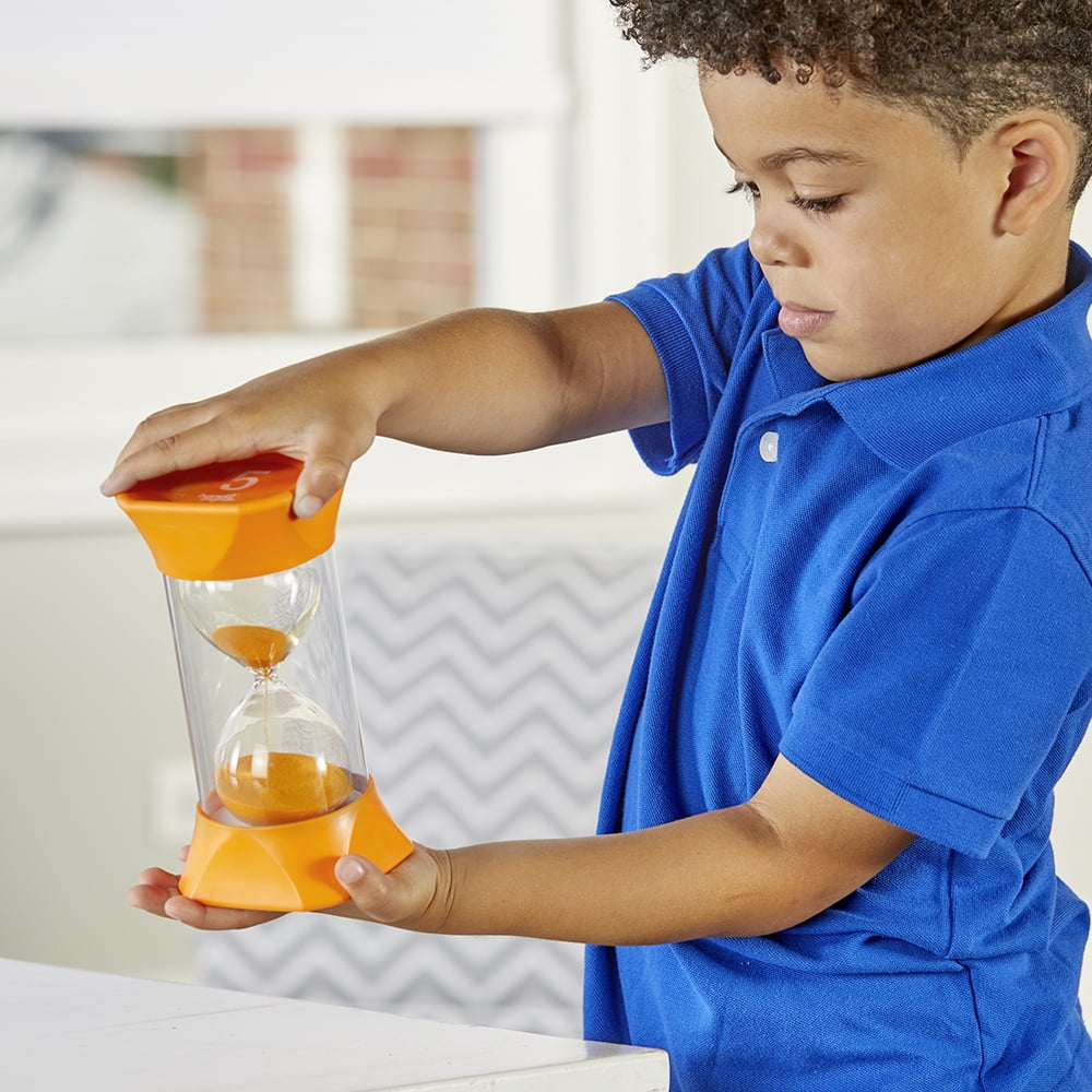 hand2mind Orange Jumbo 5 Minute Sand Timer for Kids