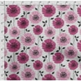 thumbnail image 4 of Soimoi Floral Print, Silk Fabric Decor Sewing Fabric By The Yard- 42 Inch WideDecorative Fabric For Shirts, Suits, Ties-Purple, 4 of 5