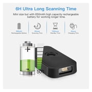 Mini 3-in-1 Bluetooth USB Wired&Wireless 1D Barcode Scanner Portable Bar Code Reader ,Easy to Operate