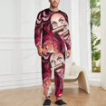 thumbnail image 2 of Demon Slayer Men's Lounge Pajamas Set 2-Piece Crew Neck Sleepwear Soft Long Sleeve Top & Pants for Sleep, Home & Vacation M, 2 of 8