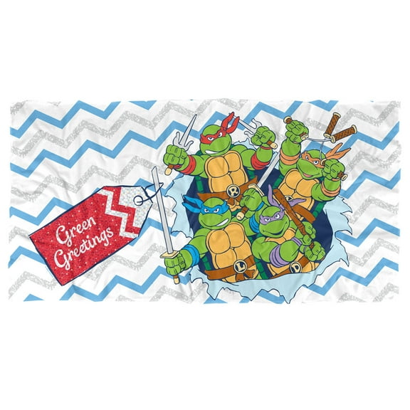 TMNT Teenage Mutant Ninja Turtles, 30'x60' Package Burst Beach Towel