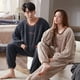 thumbnail image 5 of Ropa de dormir de lana Coral para hombre y mujer, traje cálido de invierno para casa, moda coreana, ropa de dormir cálida para parejas, 5 of 5