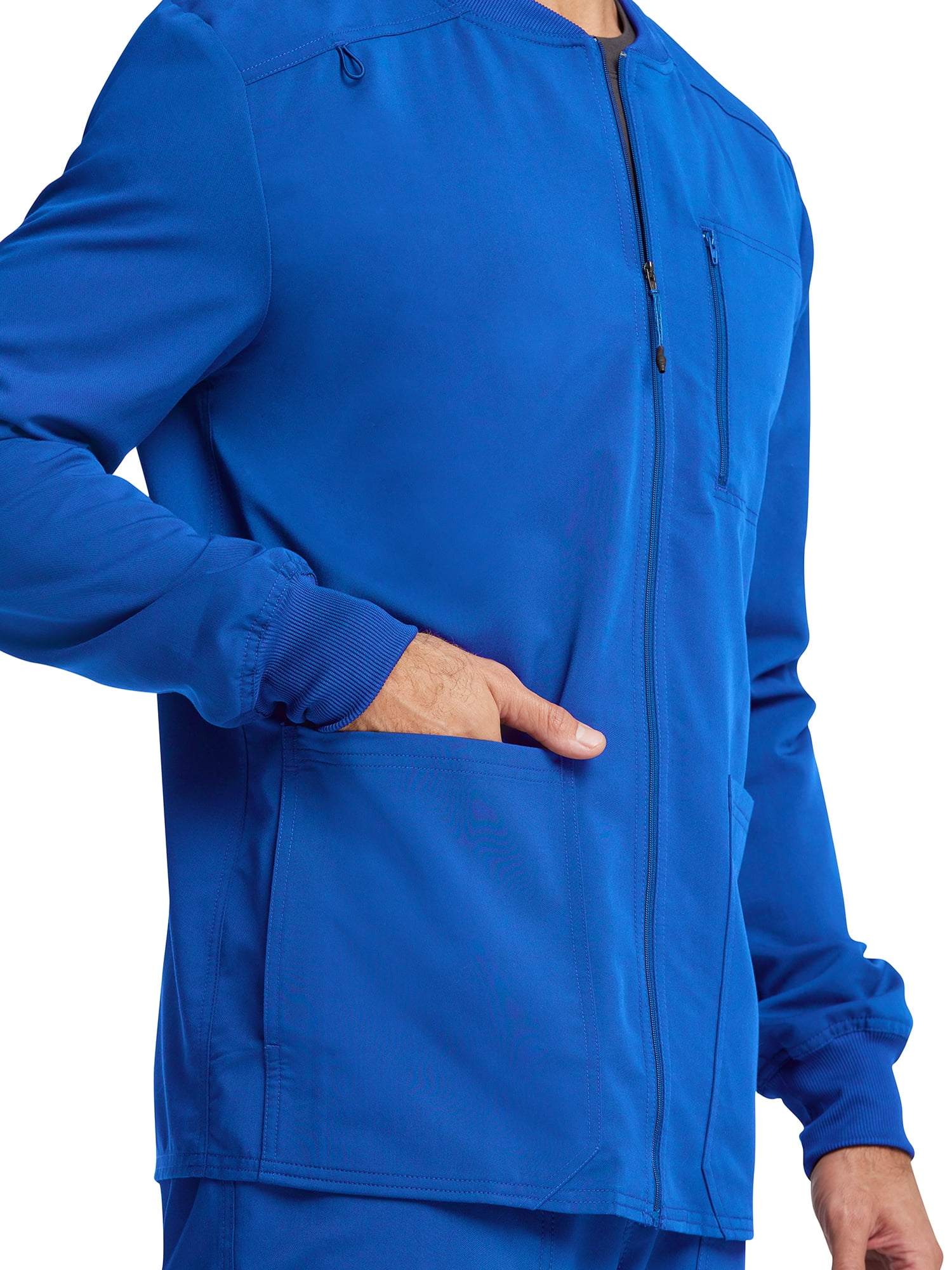Scrubstar Men's Ultimate Stretch Antimicrobial Fabric Technology Zip Front Scrub Jacket WD318A