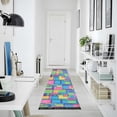 thumbnail image 4 of Yayeee Runner Rug for Bedroom 2'x6' Machine Washable Hallway Non Slip Mat, Colorful Geometric Pattern, 4 of 8
