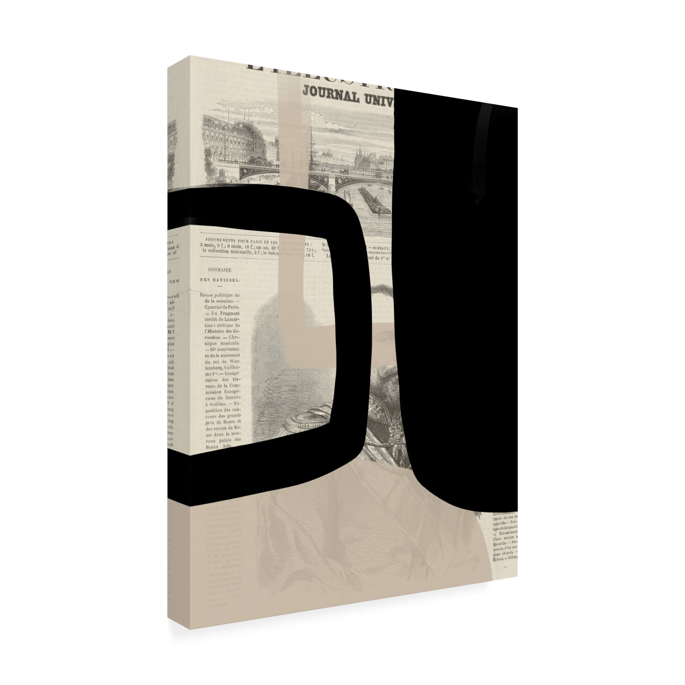 Trademark Fine Art Yopie Studio  Abstract paper II Canvas Wall Art