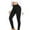 Black, variant on Kvture Women's Fleece Lined Leggings High Waisted Tummy Control Yoga Workout Pants Buttery Soft Lightweight Milk Silk Tights Gray M