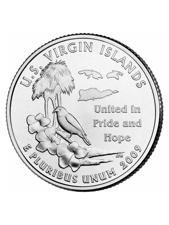 Collectible U.S. Virgin Islands Quarter - Philadelphia, Single Coin