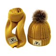 thumbnail image 1 of Jumpingount Gorro de invierno bonito y a la moda para niños, conjunto de gorro y bufanda cálidos y modernos para niños como regalo Sombreros Amarillo, 1 of 6