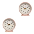 thumbnail image 1 of Yuarrent Reloj despertador de de escritorio Simple, alarmas de forma redonda, relojes de sala de estar para dormitorio, movimiento silencioso, Type1 NO1, 1 of 6