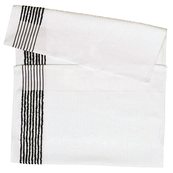 WinCraft Golf Ribbed Caddy Towel White/Black