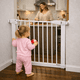 thumbnail image 2 of Puerta de Seguridad para Bebe, Niños y Mascotas Ajustable con Extensión y Cierre Automático - Reja para Escaleras o Pasillos GAON, 2 of 8