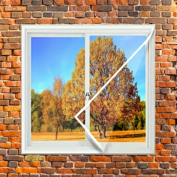 Large multi-size white mosquito screen window net to protect against mosquitoes and flies