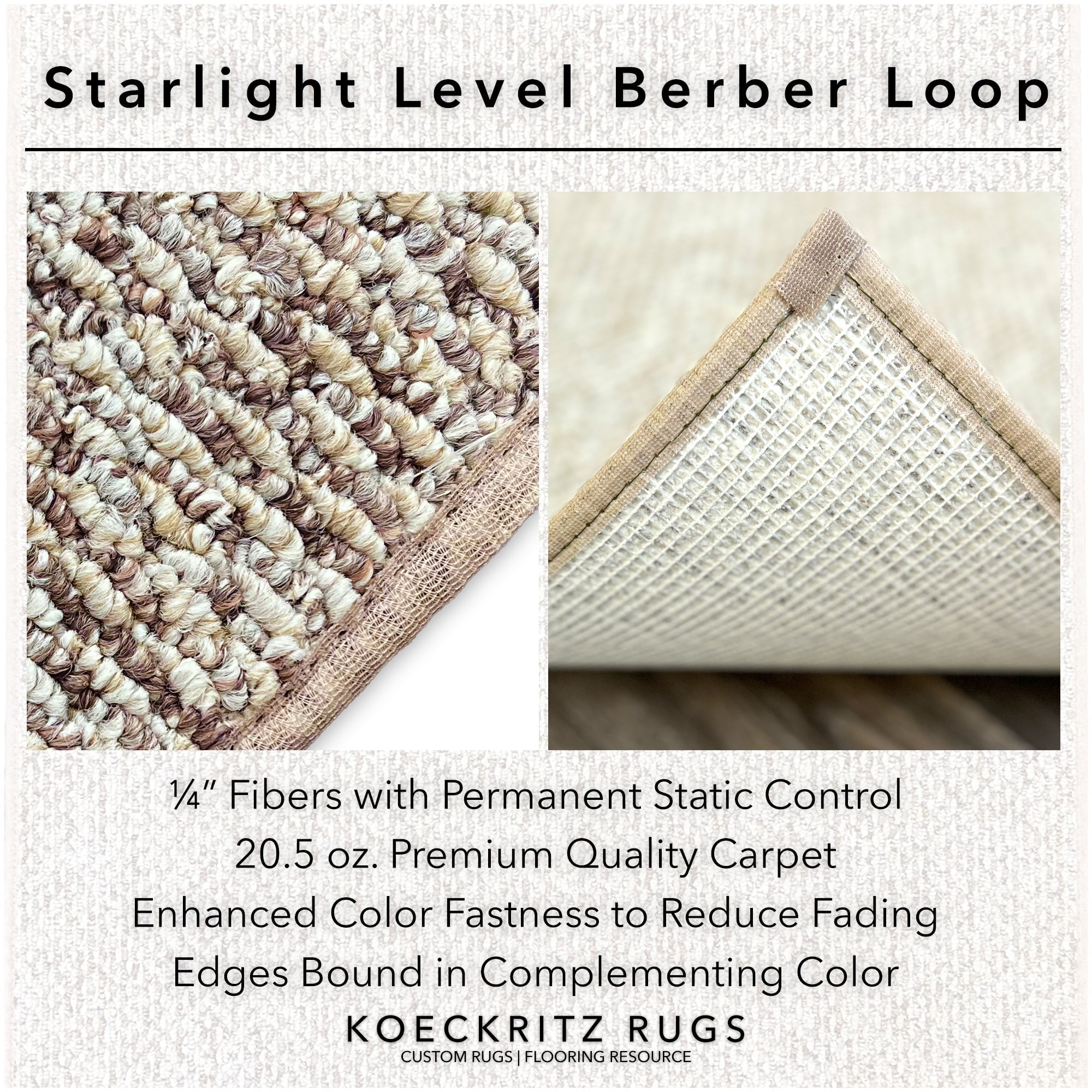 Koeckritz Rugs Starlight Collection Earthenware Indoor Area Rug, 100% BCF Olefin, 12'x12'
