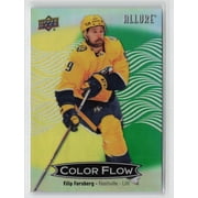 2024-25 Upper Deck Allure Color Flow CFL-22 Yellow-Green Filip Forsberg Nashville Predators Hockey Card