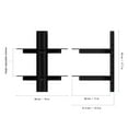 thumbnail image 5 of AVF AS200-a Double Shelf AV Wall Shelves, Black Glass, 5 of 5