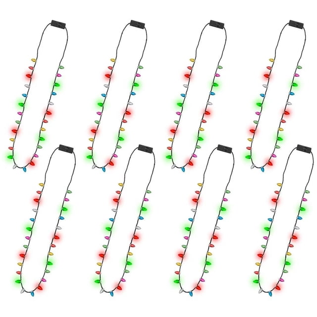 Accesorios para collares EOBOH Christmas Light Up, 8 piezas, 3 modos