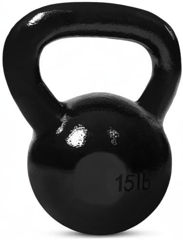 JFIT Kettlebell Weights Cast Iron, 15 LB