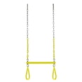thumbnail image 6 of Machrus Swingan DIY Swing Set Kit - With Belt Swing, Trapeze Bar, Disc Swing And Standing Swing - A-Frame Brackets And All Assembly Hardware Included - Wood Beams Not Included - Yellow, 6 of 6