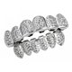 thumbnail image 5 of 18K Hip Hop Dientes Grill Top & Bottom Grill Set Grill Boca Dientes Plata Sunnimix Dientes de parrilla de hip hop, 5 of 6