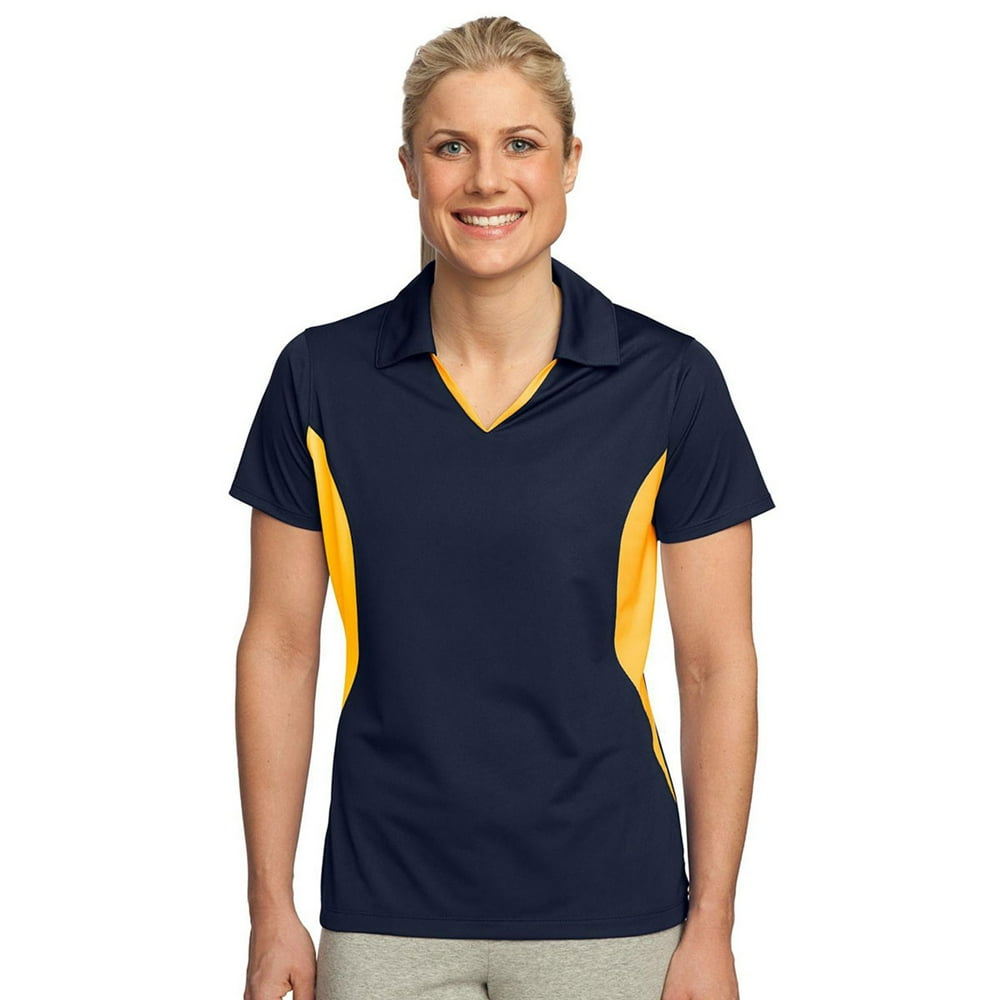 SportTek SportTek Women's Side Blocked Performance Polo Shirt