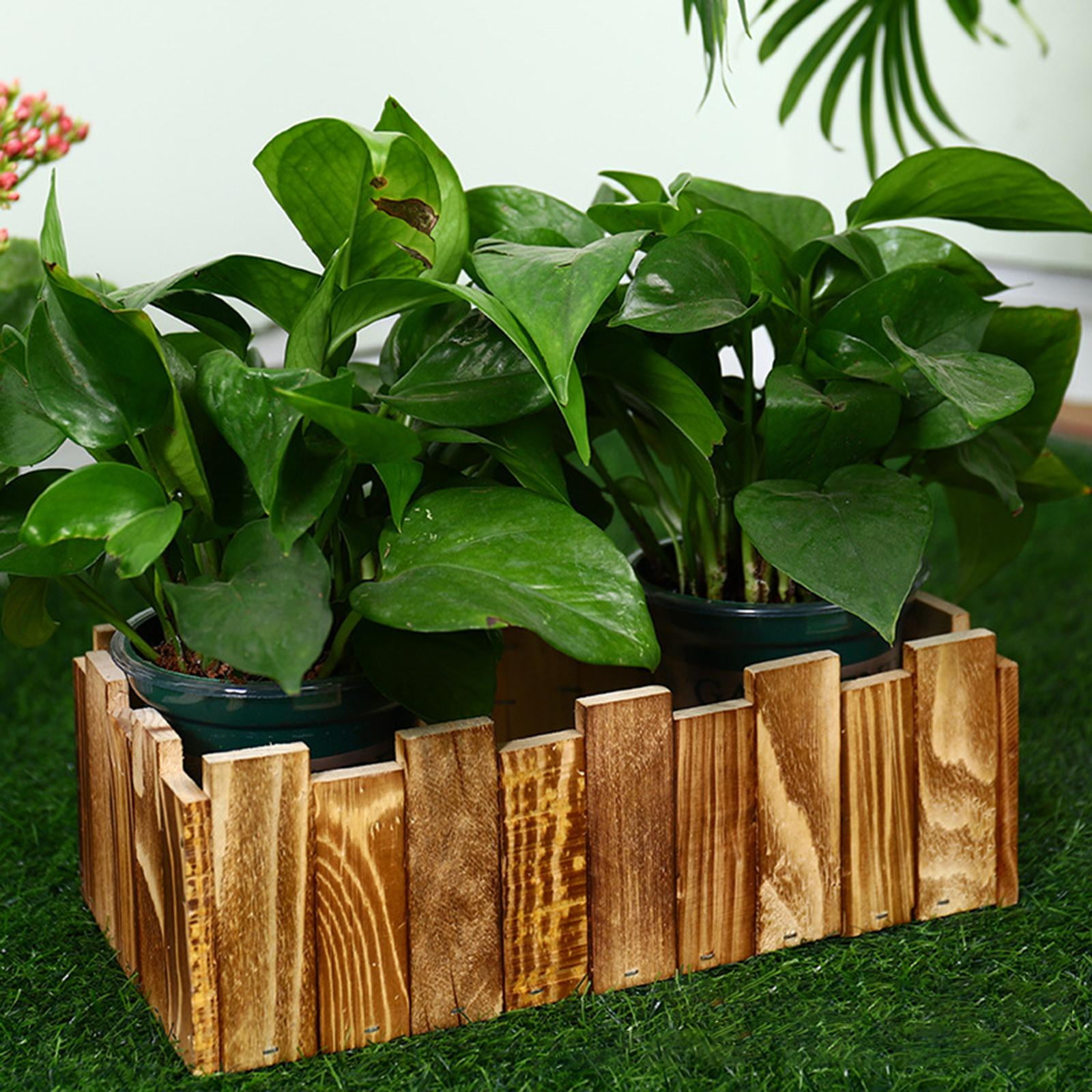 Vintage Style Plant Pot Wood Garden Flower Pot Plant Container Box