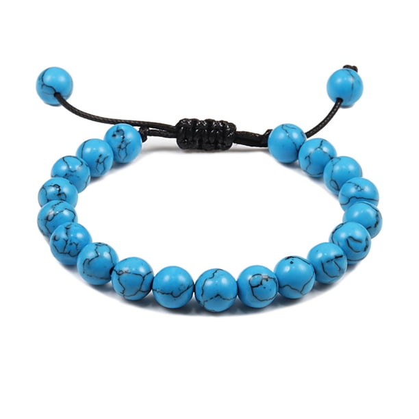Guardurnaity unisex con piedras preciosas naturales, idea de regalo de joyería, minimalista para mujer Ropa, zapatos y accesorios Miscelánea Línea negra+azul
