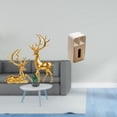 thumbnail image 2 of Estatua de escultura de ciervo,Estatuas de ciervos en pareja para decorar la entrada del hogar.,caja de pañuelos,Funda para caja de pañuelos de cuero sintético para dormitorio,Caja de, 2 of 8