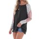 thumbnail image 5 of Top de manga larga con estampado de leopardo y cuello redondo para mujer Fridja  ghj987+5053, 5 of 9