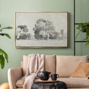 Vintage Landscape-MXIII By Wexford Home Framed in Gold Wood Gallery Wrapped Canvas 27 in. x 41 in.