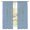 Blue, Sky, White, variant on Blue Botanical Sheer Curtains 72 Inches Long, Farmhouse Modern Striped Leaf Light Filtering Window Curtains for Living Room/Bedroom, Rod Pocket Voile Sheer Curtain Drapes, 52"W x 72"L, 2 Panels